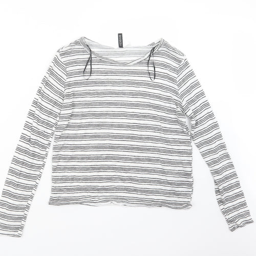 Divided by H&M Womens Black Striped  Pullover Jumper Size S