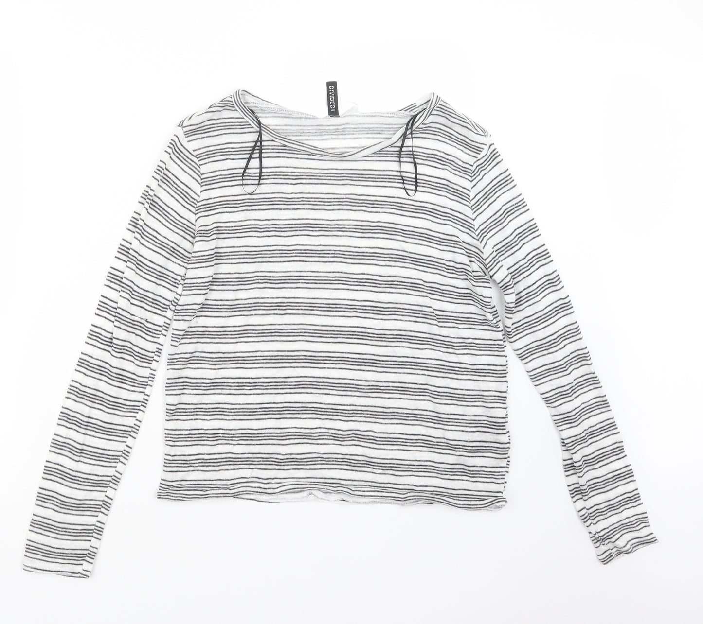 Divided by H&M Womens Black Striped  Pullover Jumper Size S