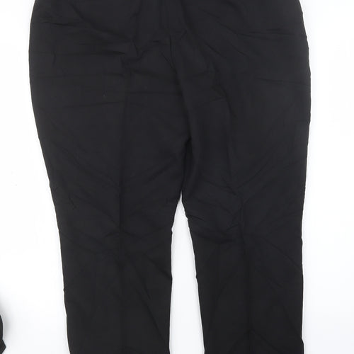 South Womens Black   Trousers  Size 16 L28 in