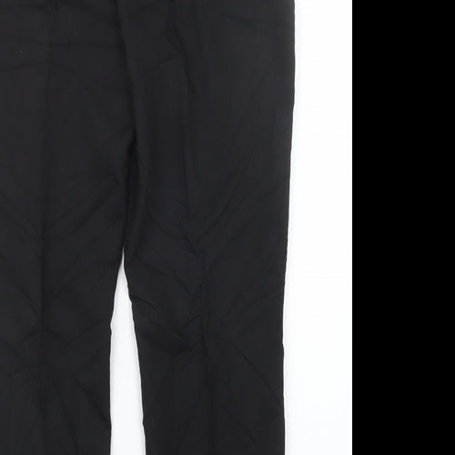South Womens Black   Trousers  Size 16 L28 in