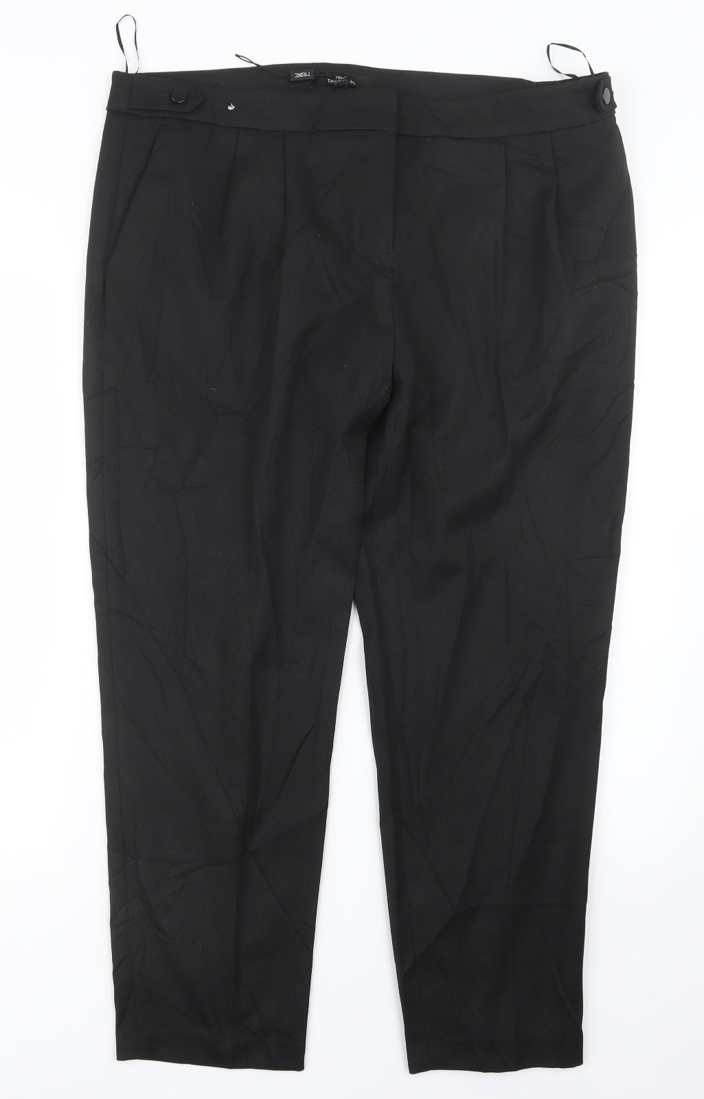 NEXT Womens Black   Trousers  Size 16 L27 in