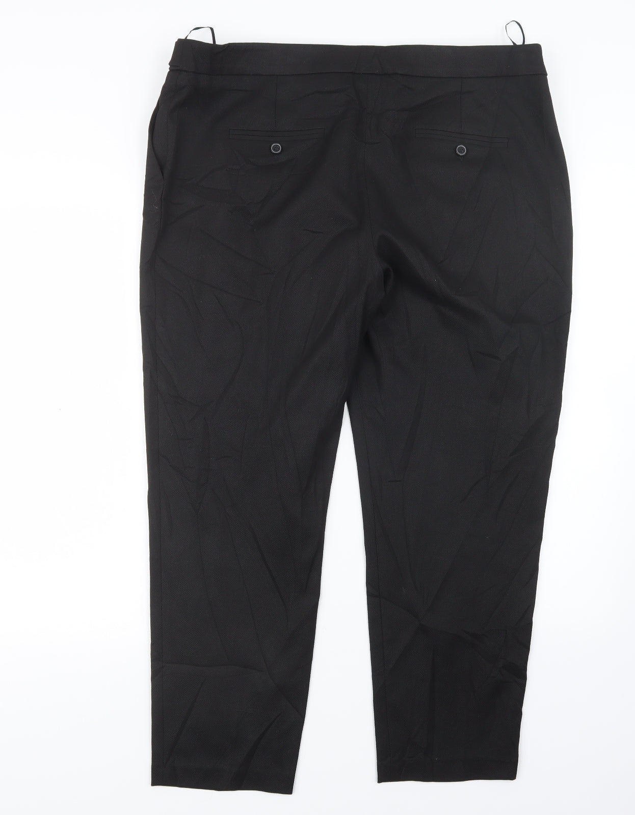 NEXT Womens Black   Trousers  Size 16 L27 in