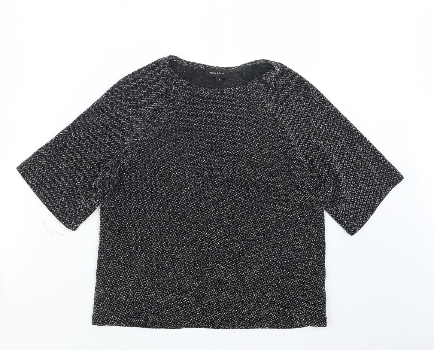 New Look Womens Black   Basic T-Shirt Size 8