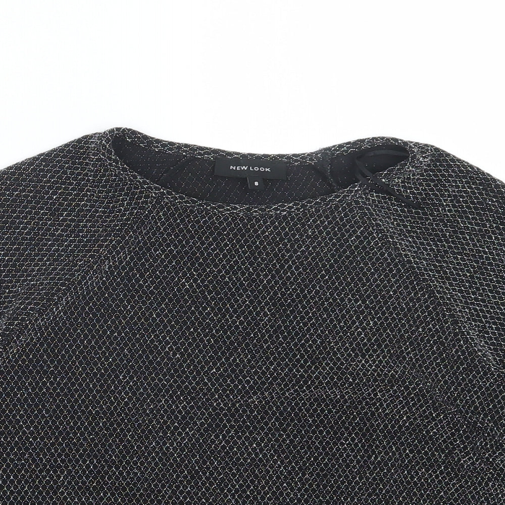 New Look Womens Black   Basic T-Shirt Size 8