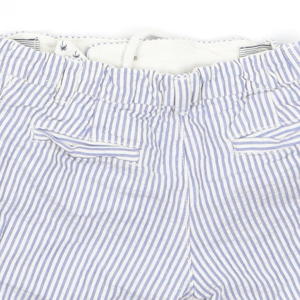 Matalan Boys Blue Striped  Cropped Trousers Size 18-24 Months