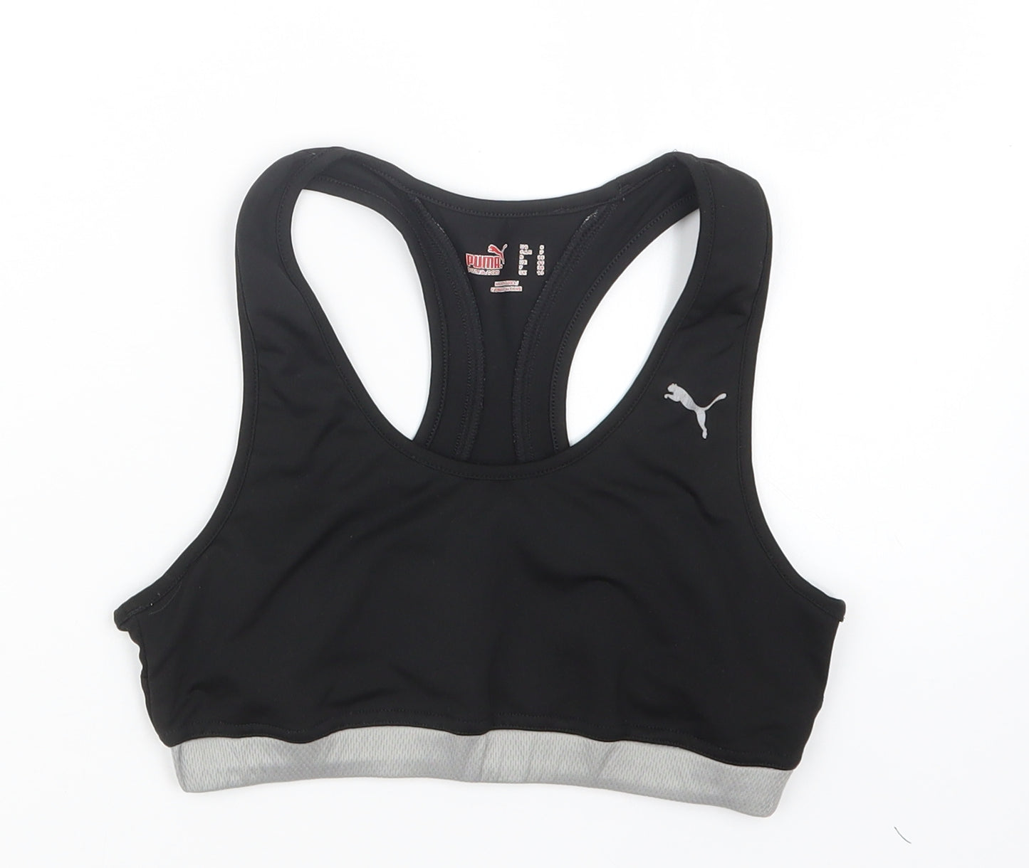 PUMA Womens Black   Cropped T-Shirt Size 10