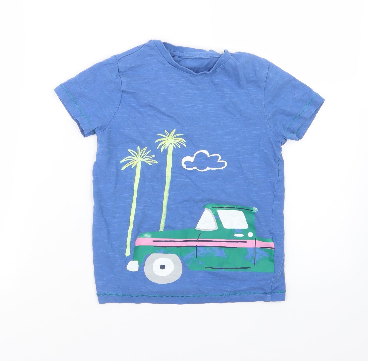 Marks and Spencer Boys Blue   Basic T-Shirt Size 6-7 Years