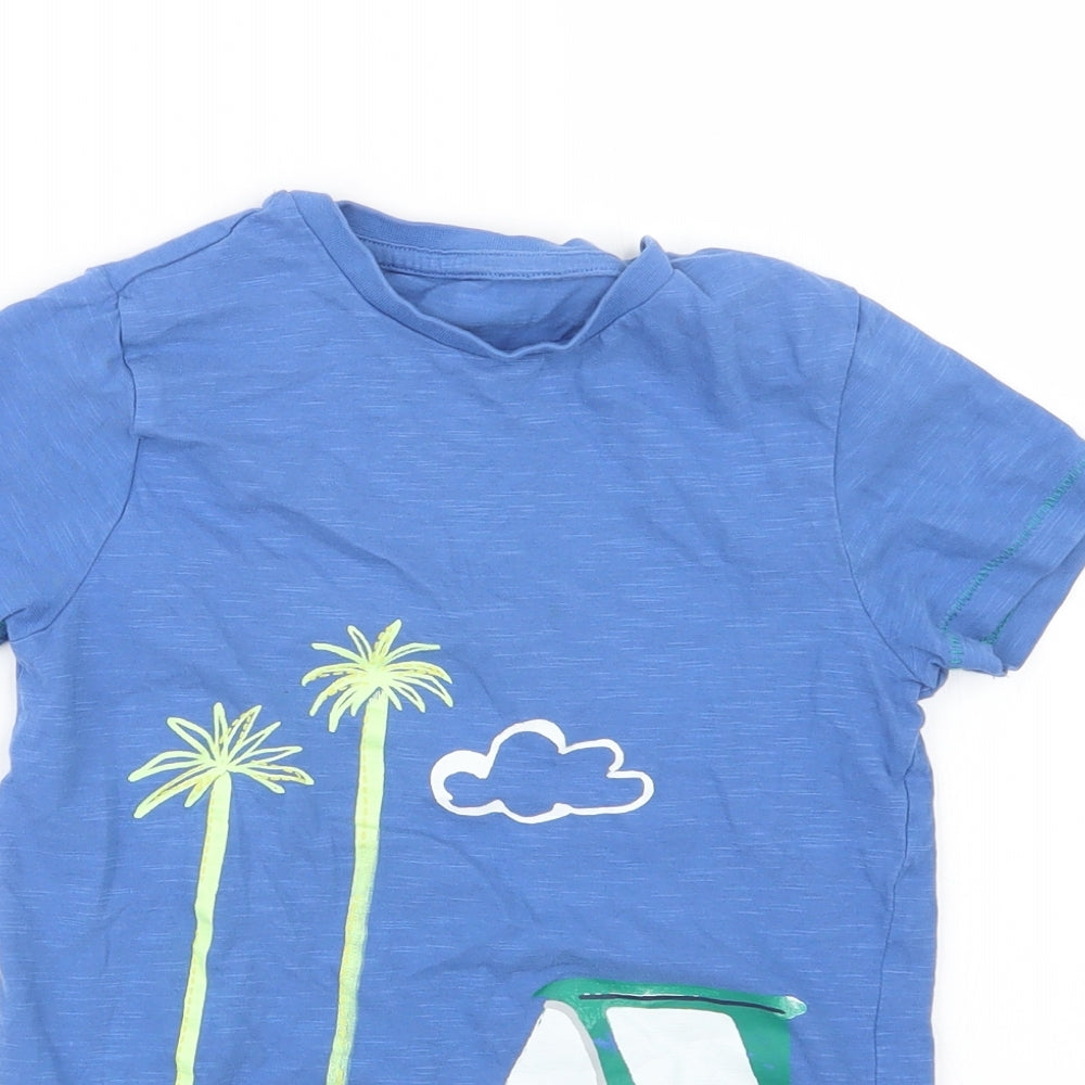 Marks and Spencer Boys Blue   Basic T-Shirt Size 6-7 Years