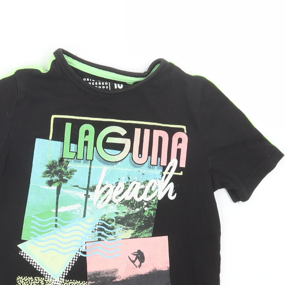 TU Boys Black   Basic T-Shirt Size 6 Years