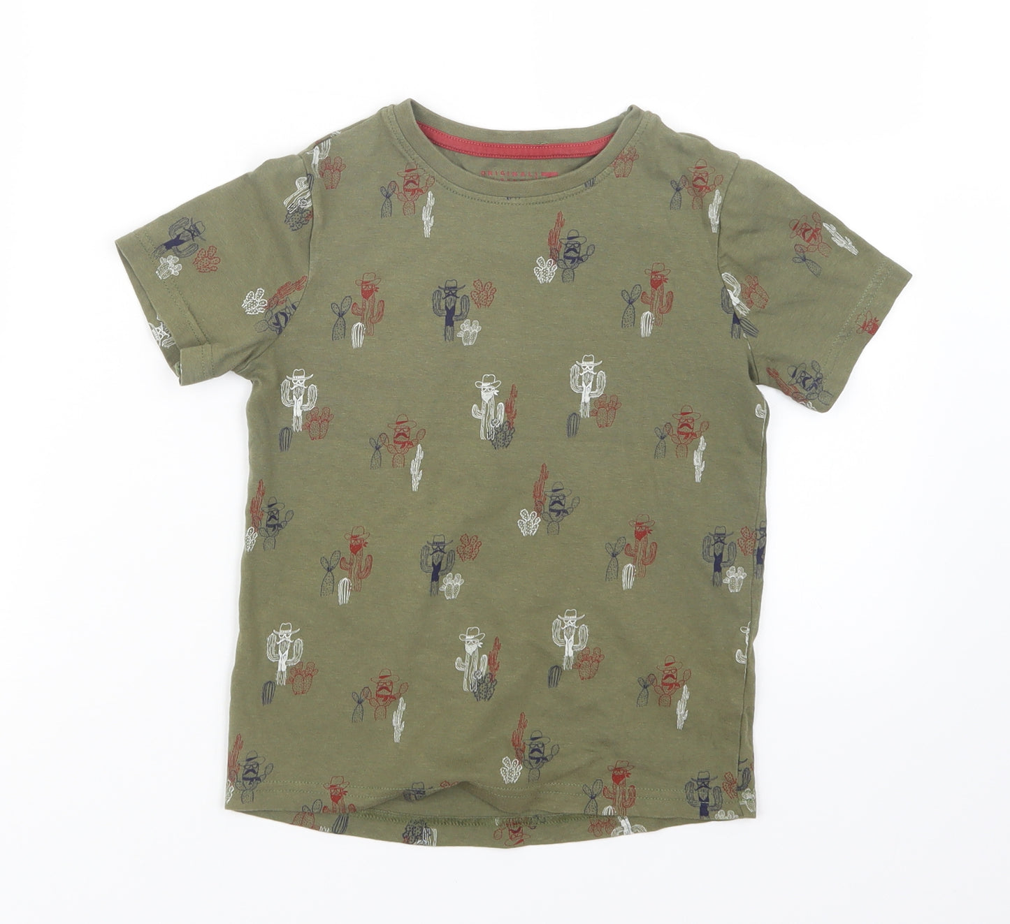 TU Boys Green   Basic T-Shirt Size 6 Years