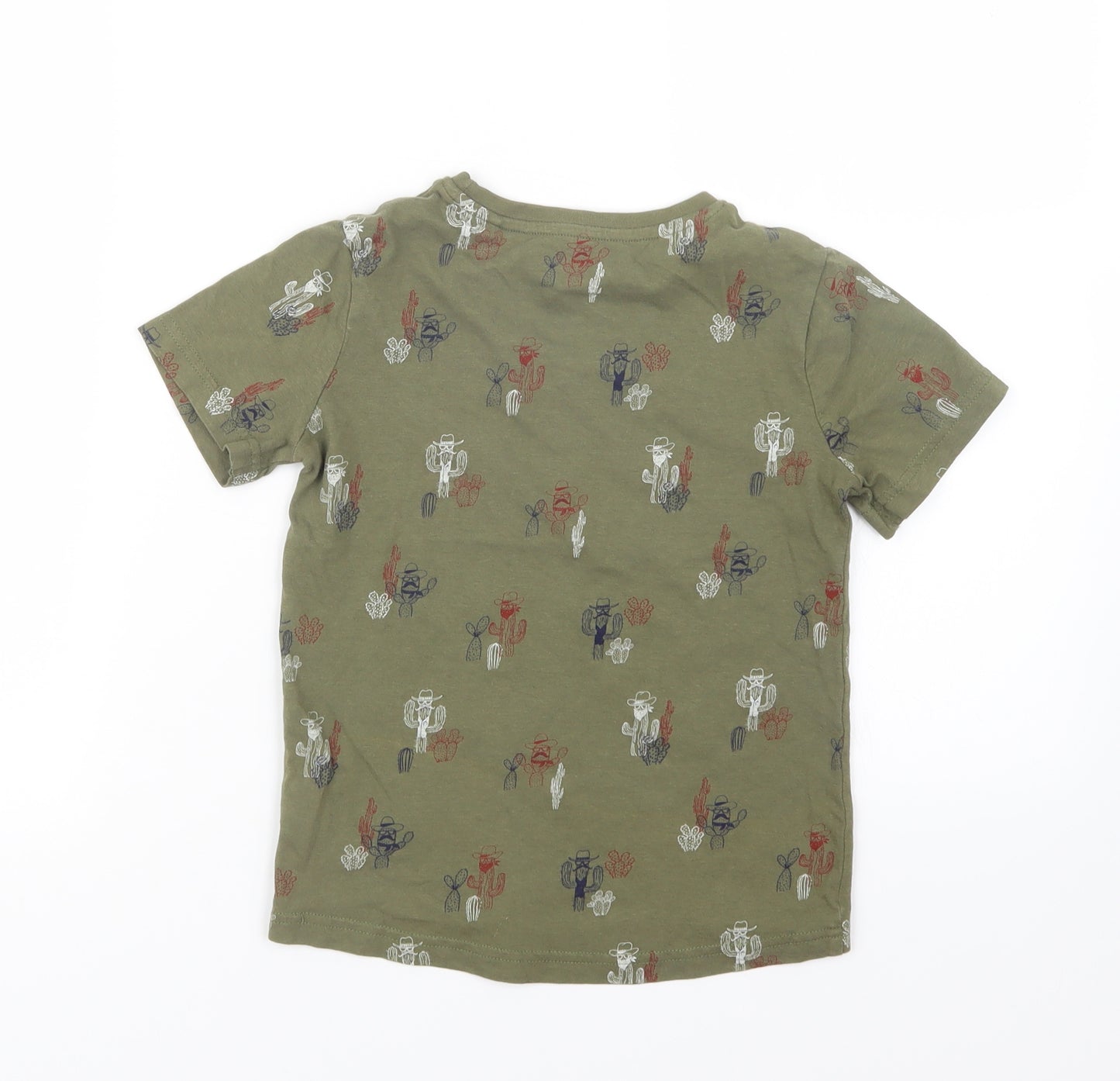 TU Boys Green   Basic T-Shirt Size 6 Years
