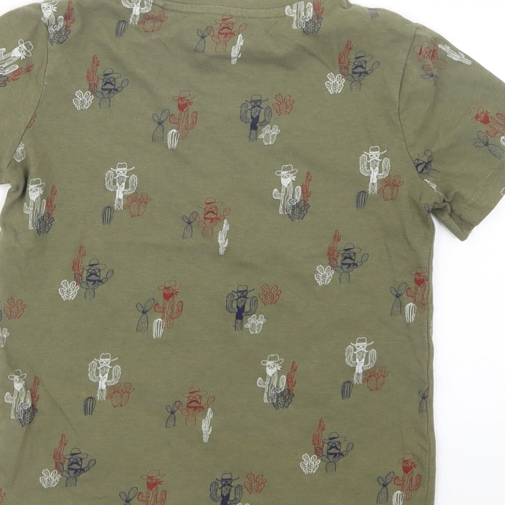 TU Boys Green   Basic T-Shirt Size 6 Years