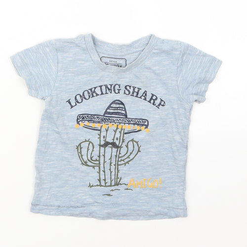 Matalan Boys Blue   Basic T-Shirt Size 12-18 Months