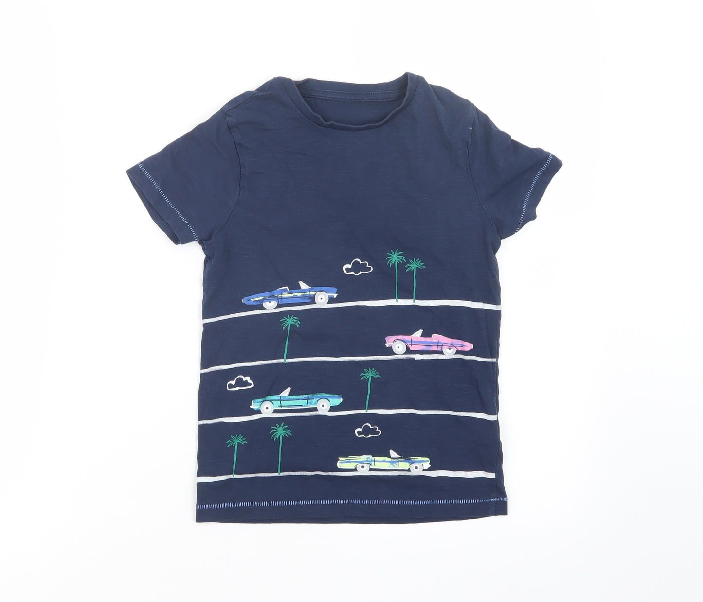 Marks and Spencer Boys Blue   Basic T-Shirt Size 6-7 Years
