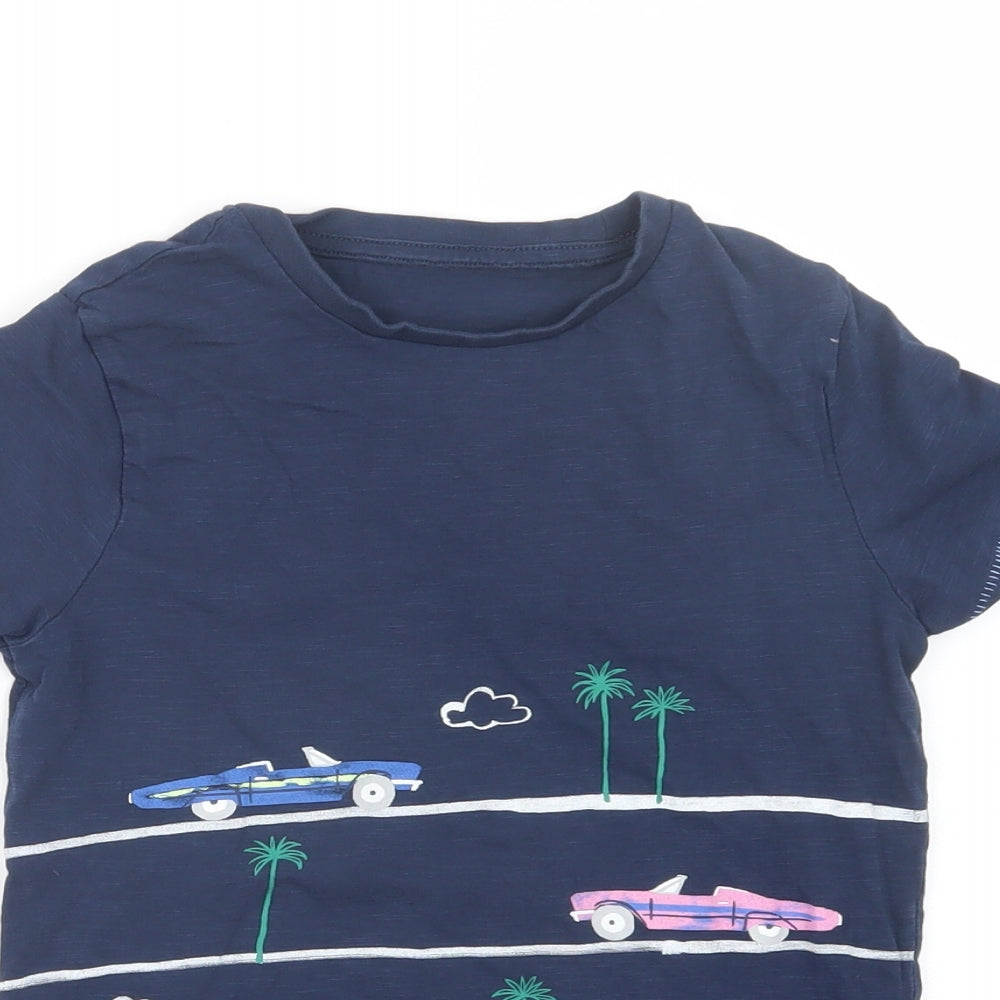Marks and Spencer Boys Blue   Basic T-Shirt Size 6-7 Years