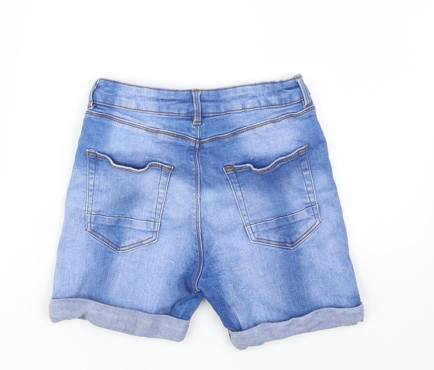 George Boys Blue  Denim Cargo Shorts Size 10-11 Years