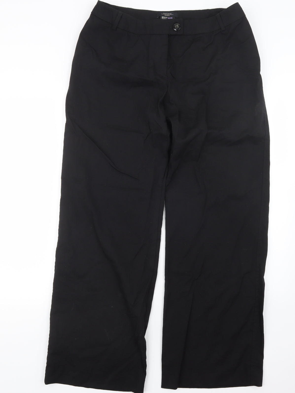 Weekend Womens Black   Trousers  Size 14 L32 in