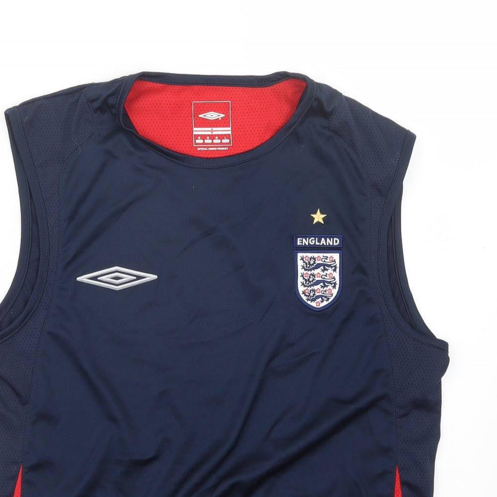 Umbro Mens Blue   Basic T-Shirt Size M  - England