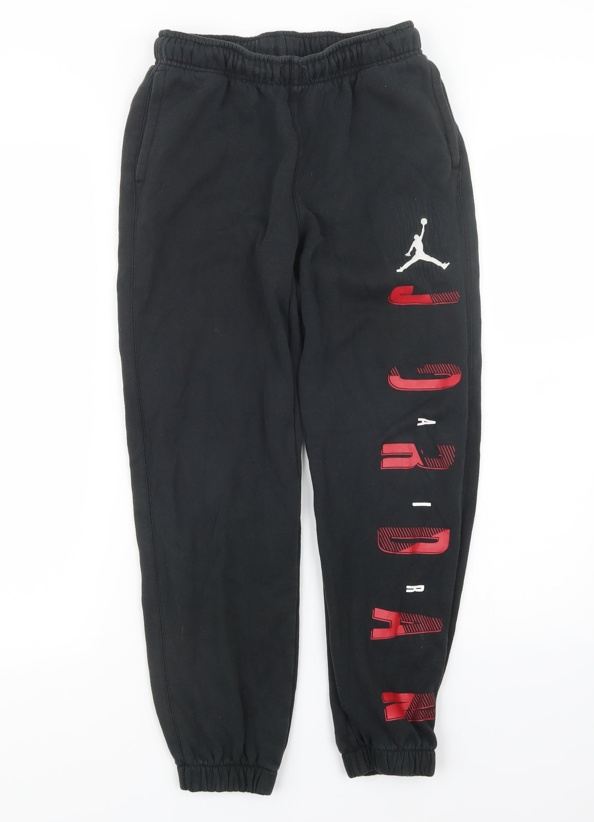 Preworn Boys Black   Jogger Trousers Size 12-13 Years
