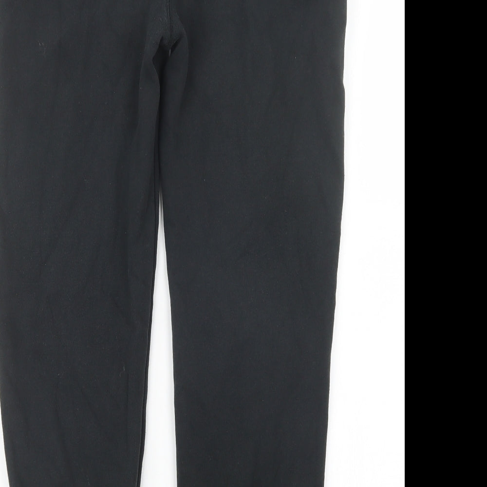 Preworn Boys Black   Jogger Trousers Size 12-13 Years