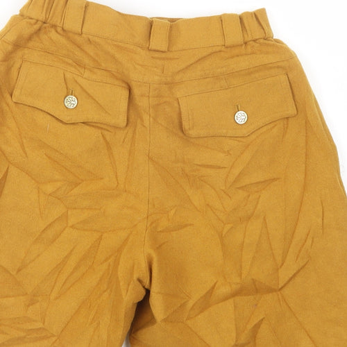 H-L Womens Yellow   Compression Shorts Size 23 in