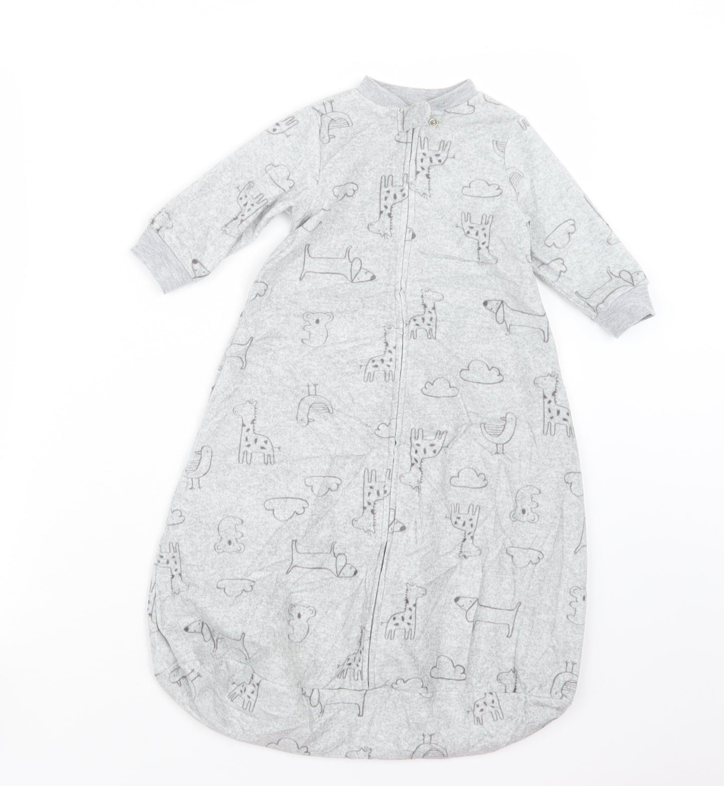 Carter's Baby Grey Geometric  Babydoll One Piece Size 6-9 Months