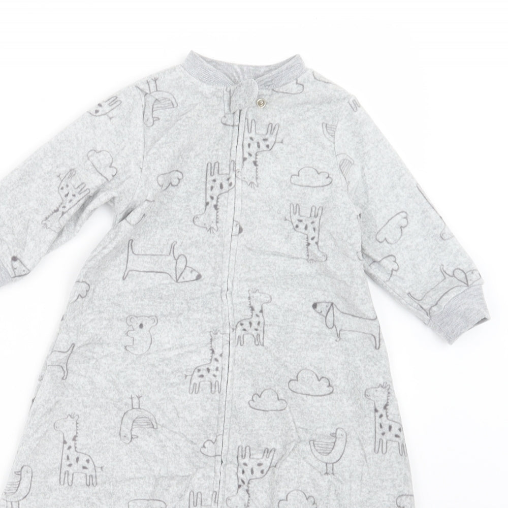 Carter's Baby Grey Geometric  Babydoll One Piece Size 6-9 Months