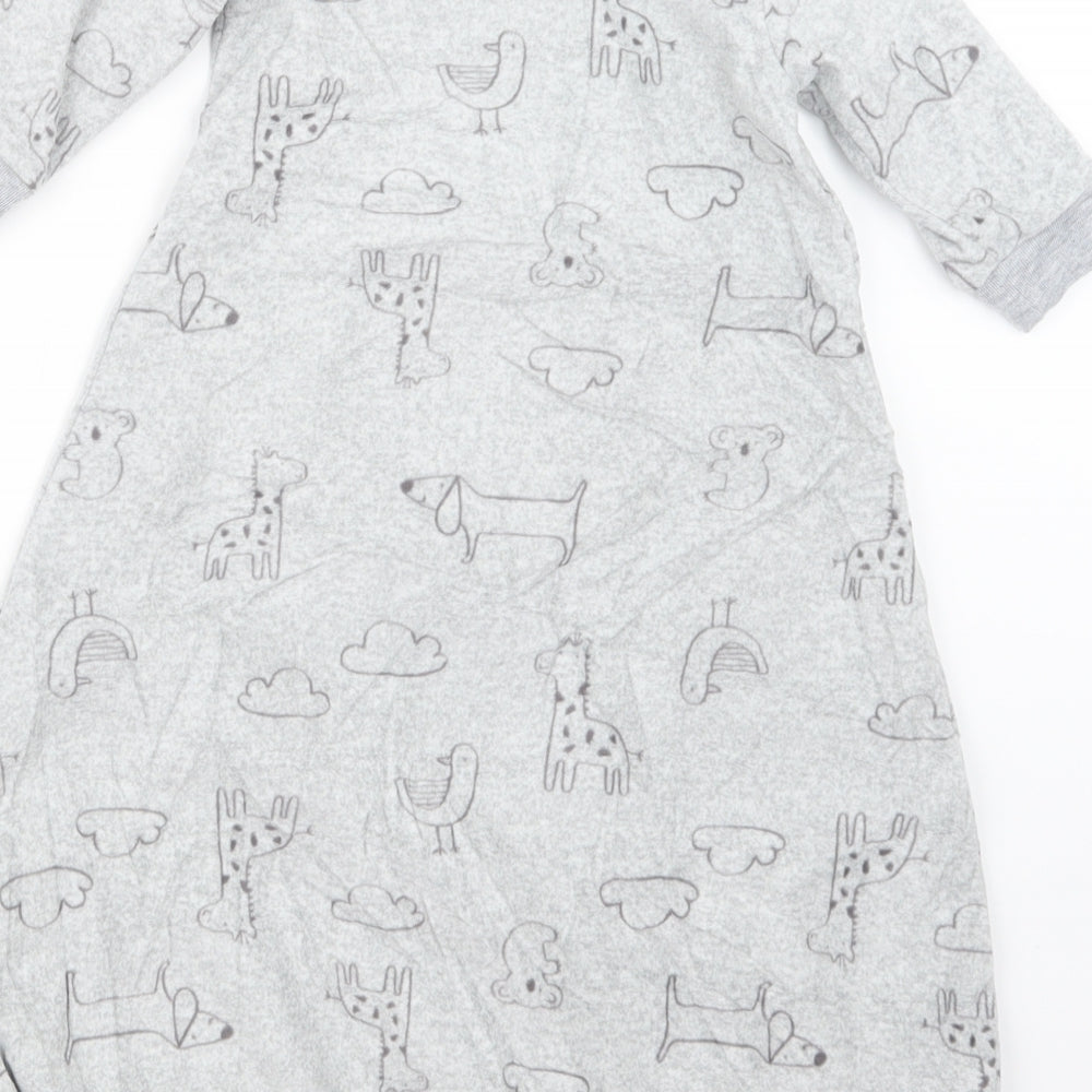Carter's Baby Grey Geometric  Babydoll One Piece Size 6-9 Months