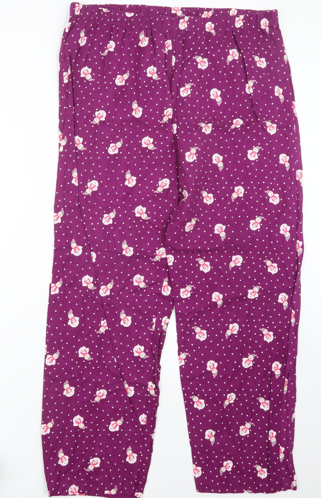 BHS Womens Purple Geometric  Capri Pyjama Pants Size 16