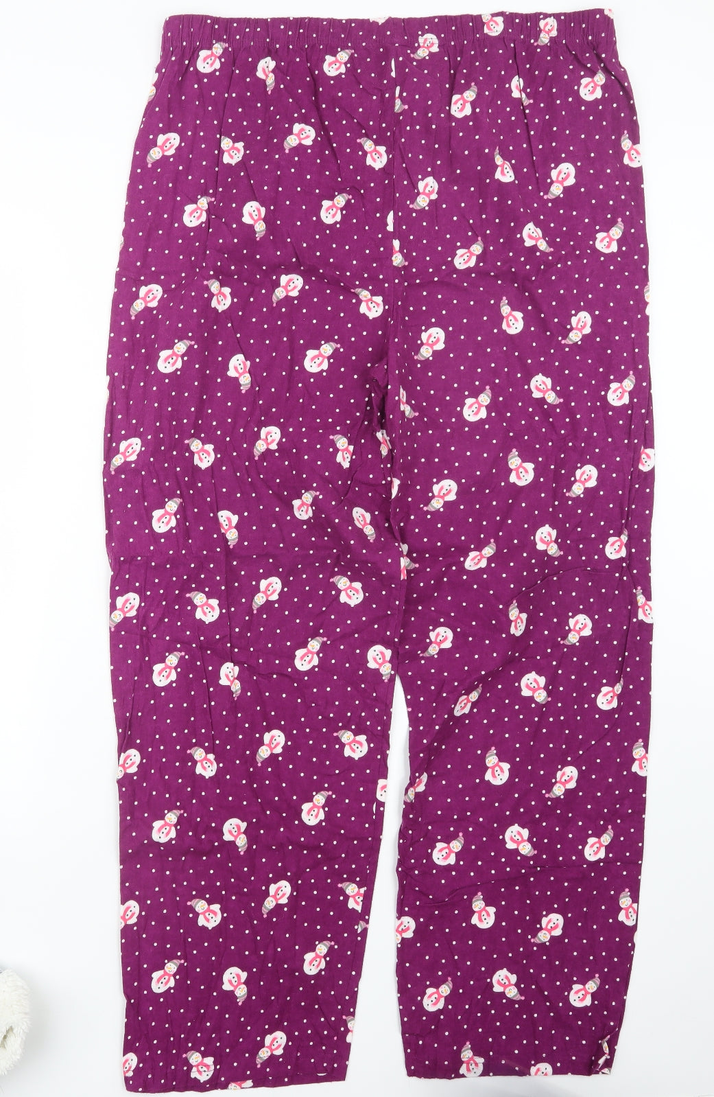 BHS Womens Purple Geometric  Capri Pyjama Pants Size 16