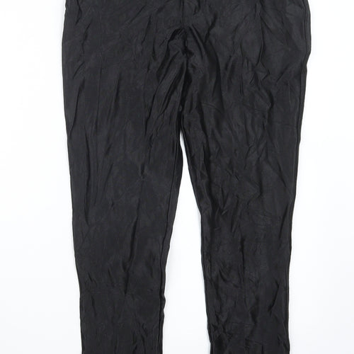 Glamorous Womens Black   Trousers  Size 12 L29 in