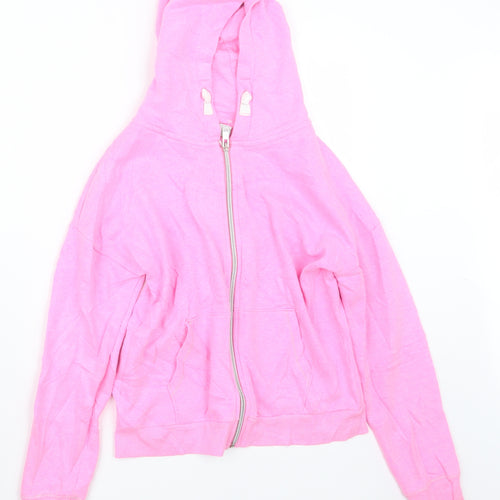 TU Girls Pink   Full Zip Hoodie Size 12 Years