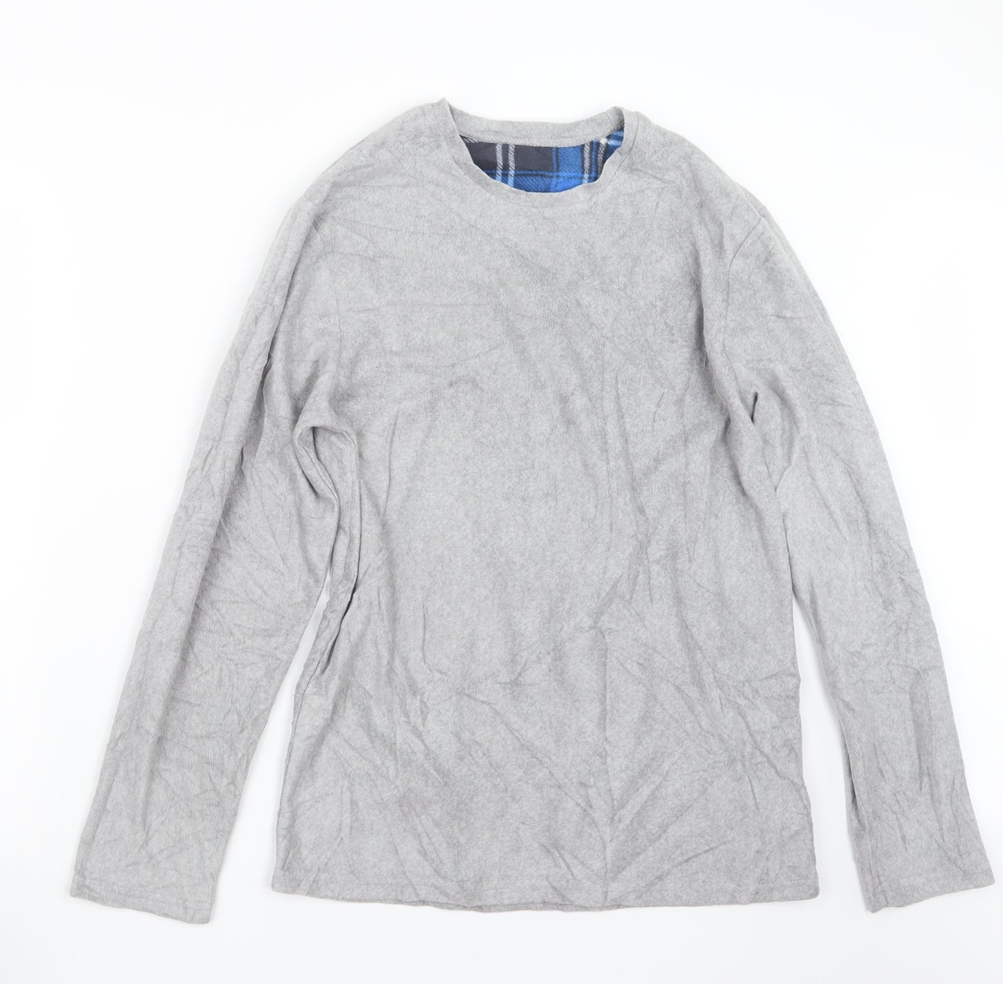 F&F Mens Grey Geometric   Pyjama Top Size S