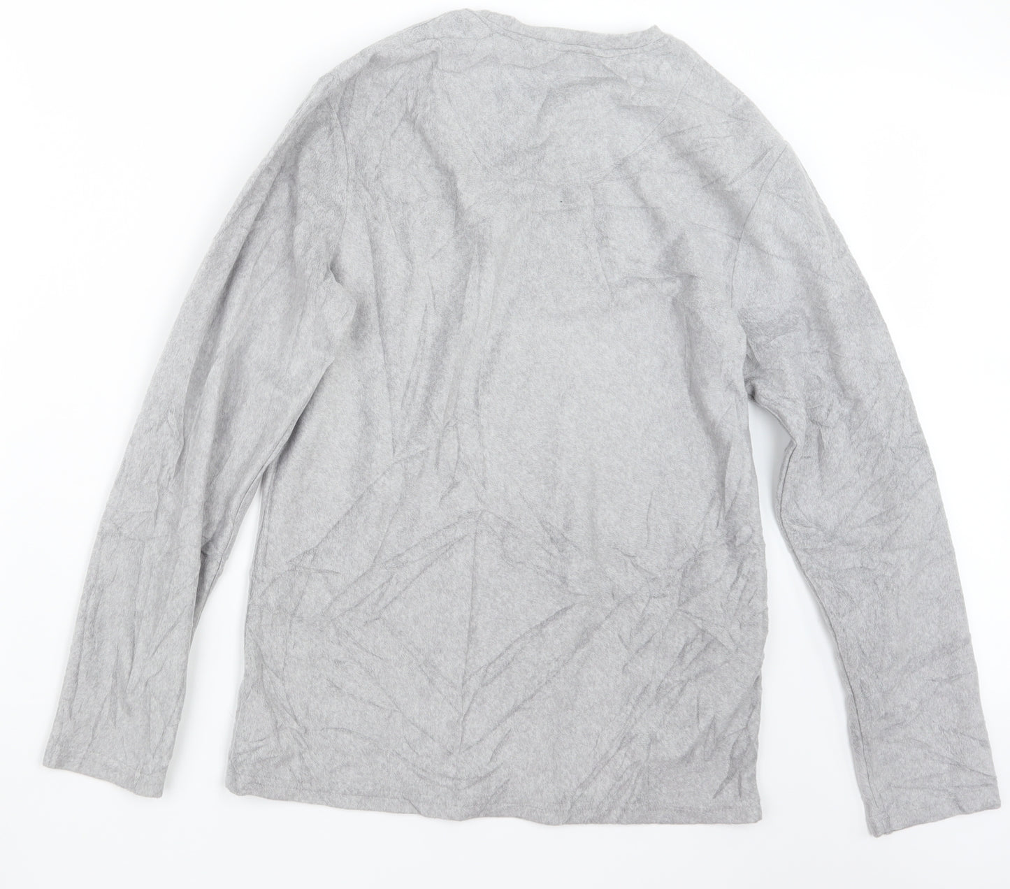 F&F Mens Grey Geometric   Pyjama Top Size S