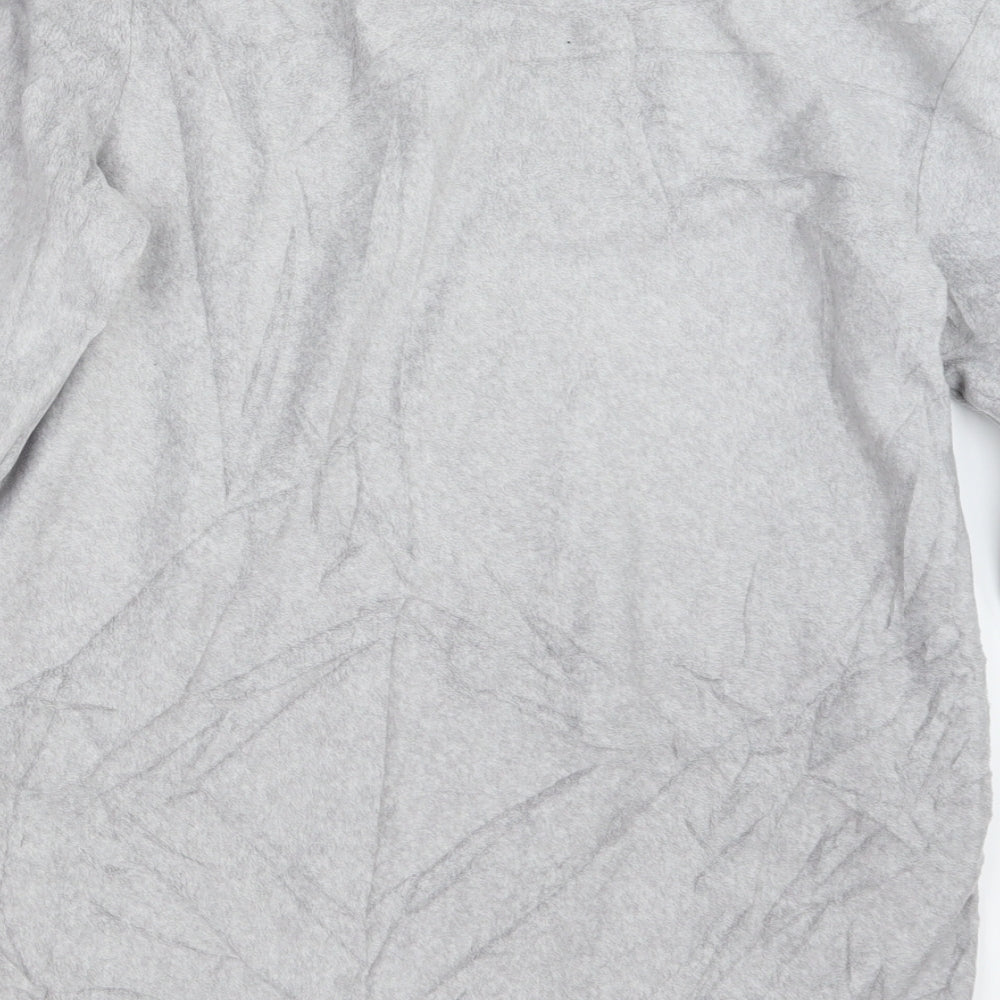 F&F Mens Grey Geometric   Pyjama Top Size S
