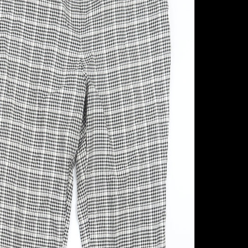 ASOS Womens Black Check  Trousers  Size 16 L28 in