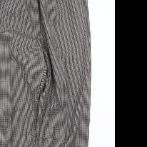 Premier Man Mens Brown Houndstooth  Trousers  Size 36 in L31 in