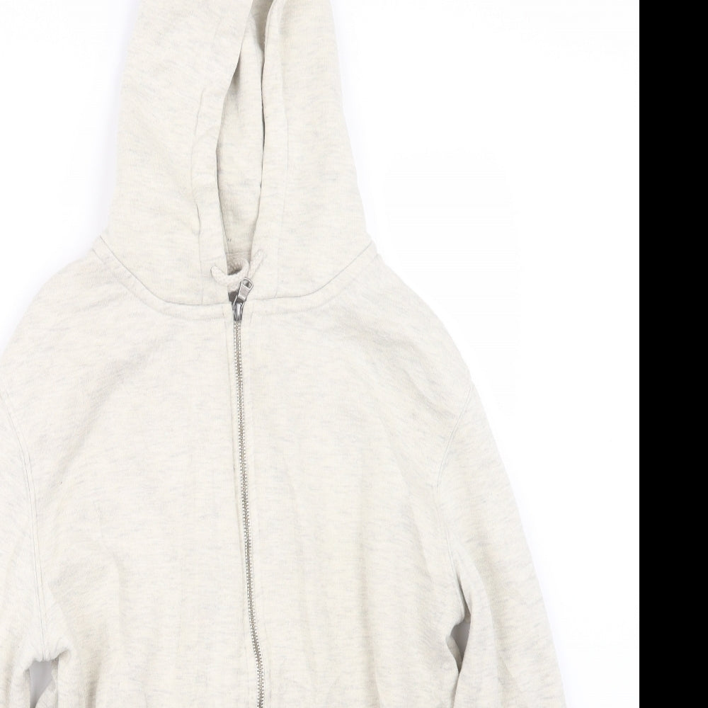 Easy Mens Ivory   Full Zip Hoodie Size S