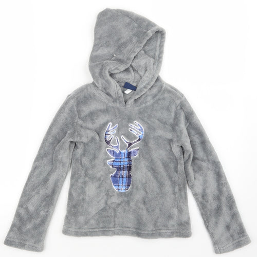 SA Girls Grey   Pullover Hoodie Size 7-8 Years
