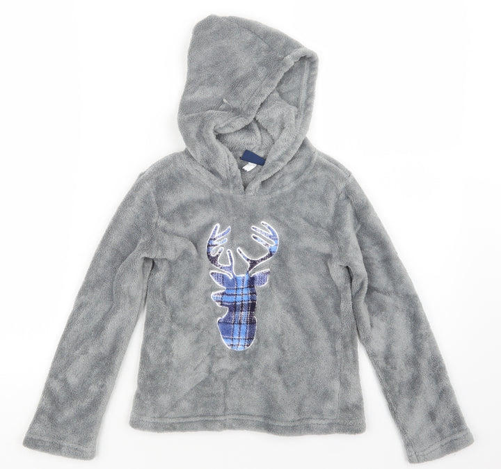 SA Girls Grey Pullover Hoodie Size 7-8 Years
