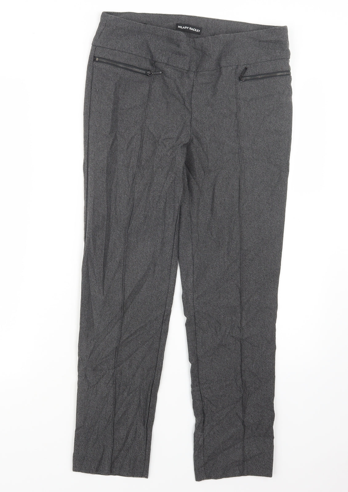 Hilary Radley Womens Grey   Trousers  Size 10 L26 in