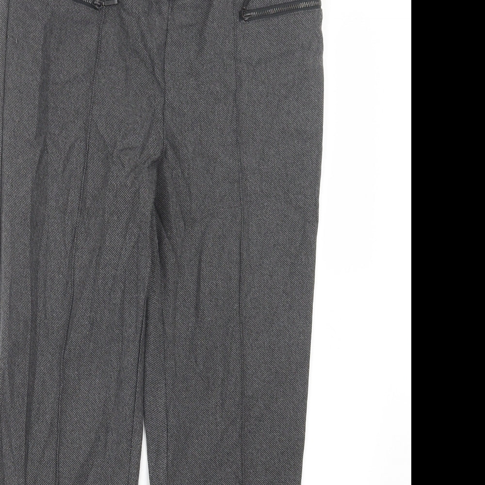Hilary Radley Womens Grey   Trousers  Size 10 L26 in