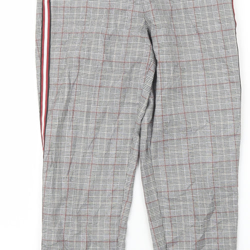 Primark Womens Grey Houndstooth  Trousers  Size 6 L25 in