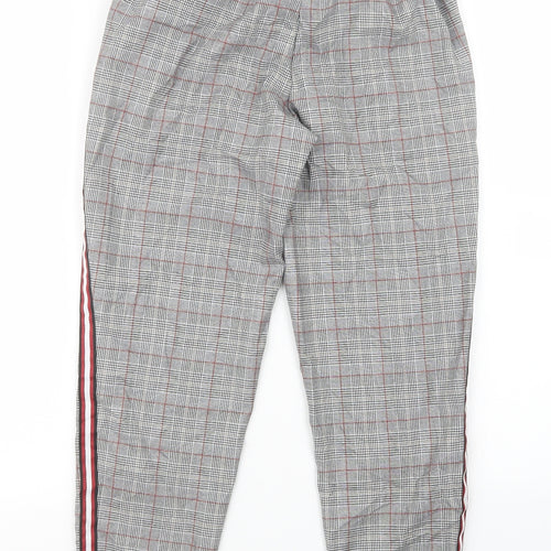 Primark Womens Grey Houndstooth  Trousers  Size 6 L25 in