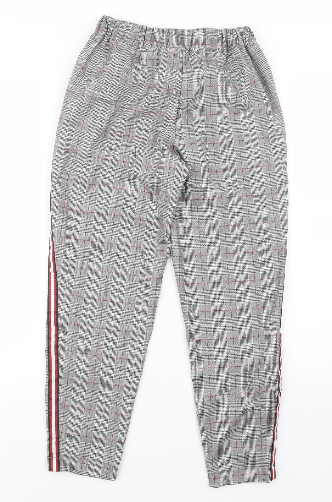 Primark Womens Grey Houndstooth  Trousers  Size 6 L25 in