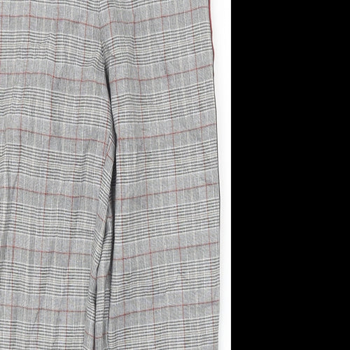 Primark Womens Grey Houndstooth  Trousers  Size 6 L25 in