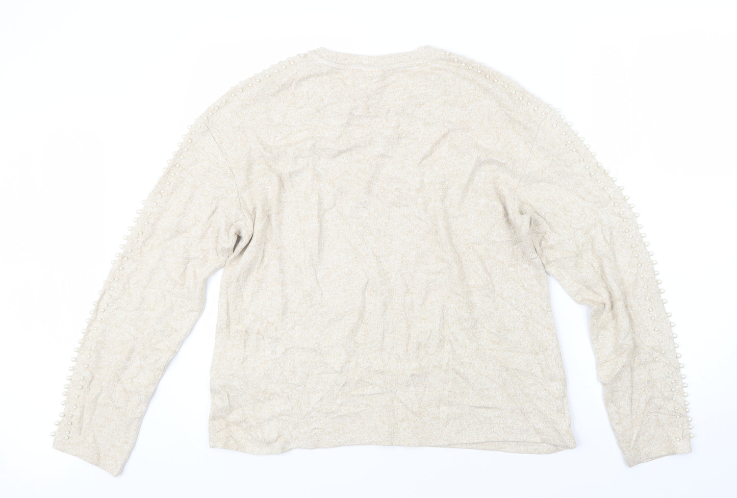 H&M Womens Beige   Pullover Jumper Size M