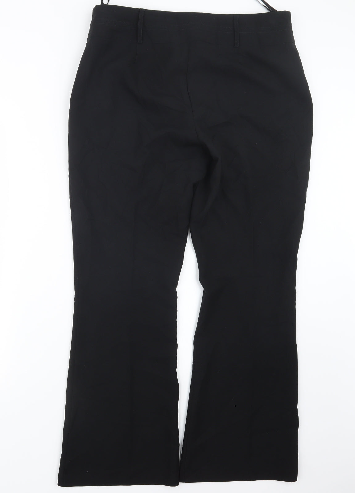 Peacocks Womens Black   Trousers  Size 14 L30 in