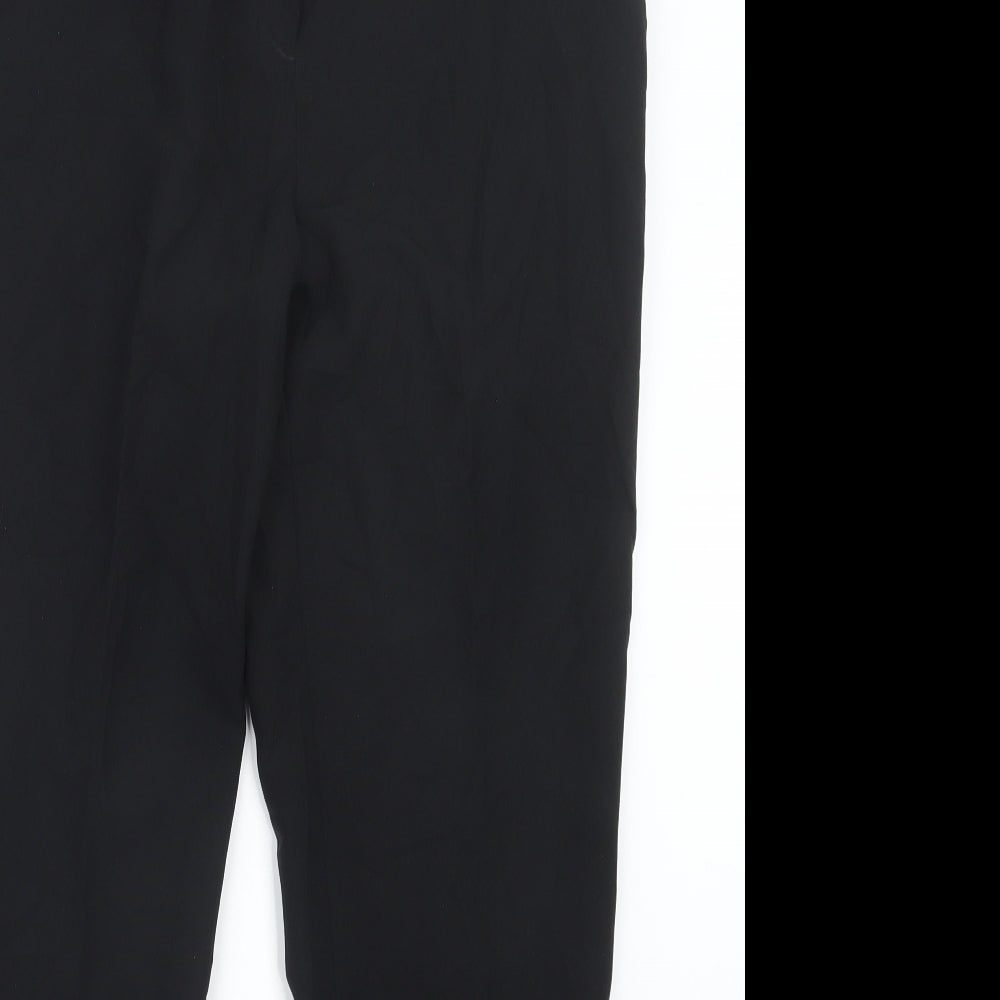 Peacocks Womens Black   Trousers  Size 14 L30 in