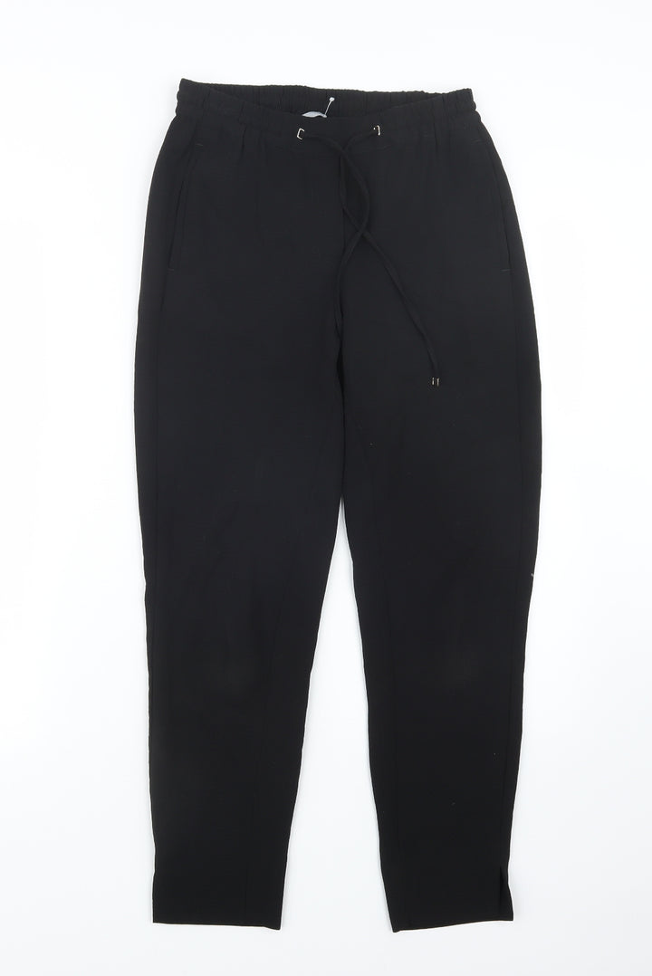 H&M Womens Black   Trousers  Size 4 L26 in